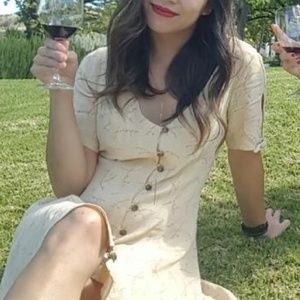 Urban Outfitters Kimchi Blue Cream Dress